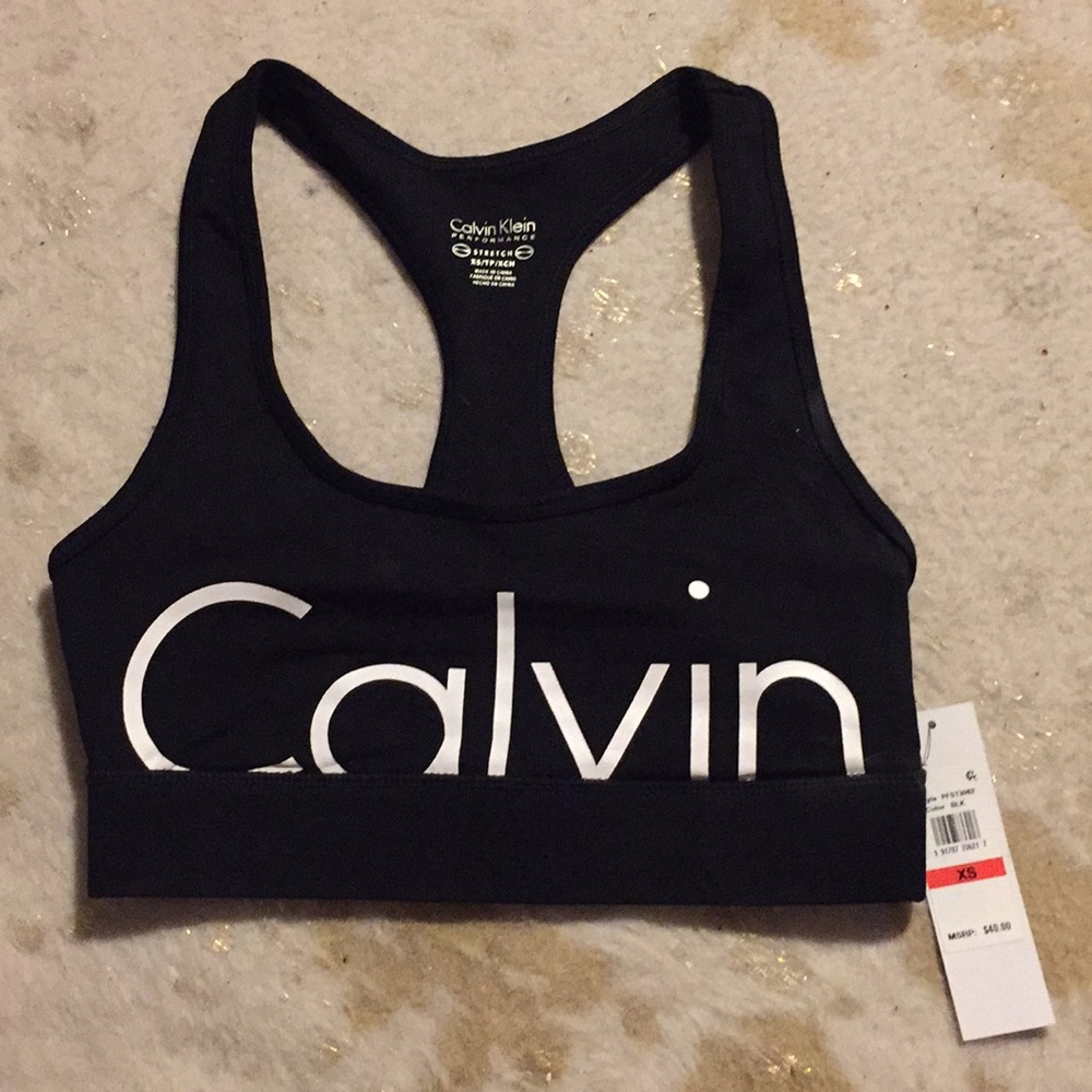 NWT Calvin Klein sports bra